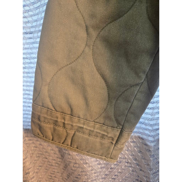 *Closet Clear Out*  Women's Joie Olive Green Quilted Utility Jacket Size M - Picture 9 of 10